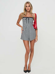 Trynia Romper Black / White Gingham