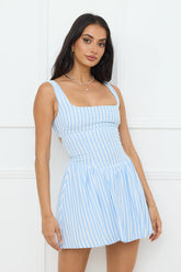 Gleaming Daylight Mini Dress Blue