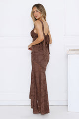 Enchanted Empire Maxi Dress Brown