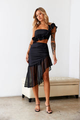 Sur Belle Key To Wonderland Crop Top Black