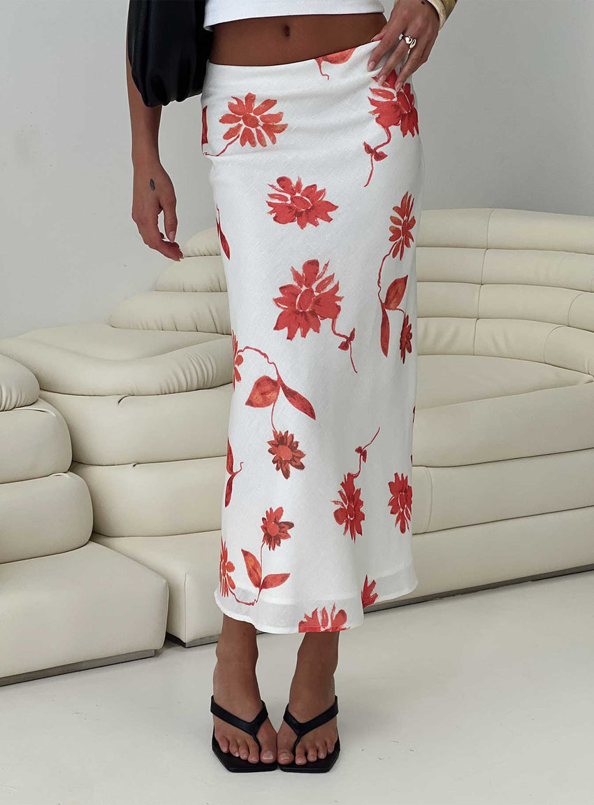 Sun Soaked Midi Skirt Multi