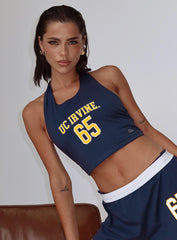 UC Irvine Tailgate Halter Top Blue