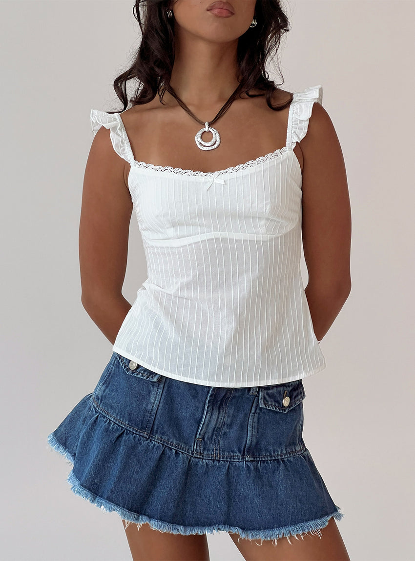 Madaleine Top White