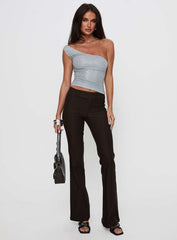 Kinkirk Flared Pants Chocolate Petite