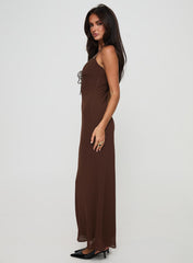 Moorey Maxi Dress Brown