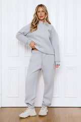 BASE Waist Fold Cuffed Sweatpants Grey Marle