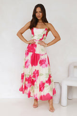 First Flower Maxi Dress Beige