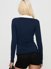 Challenger Long Sleeve Top Navy