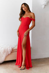 Dear Emilia Blushing Cinderella Maxi Dress Red